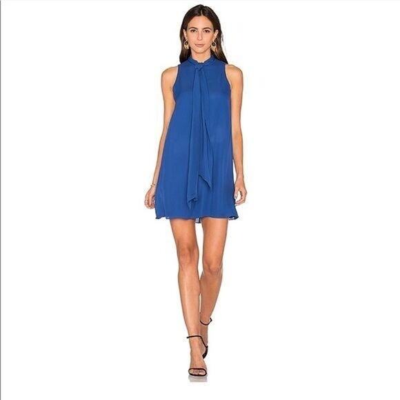 alice + olivia Cassidy sleeveless silk dress in Blue Size XS✨ - Picture 1 of 11